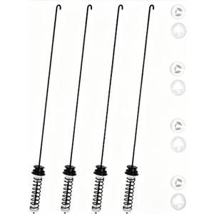Upgrade W10247710 Washer Suspension Rod Kit4 Pcs Fit for whirlpool kenmore maytag Washing Machine Replace W10237427 W10256514 W10277357,Figure 5 Shows More Compatible Models