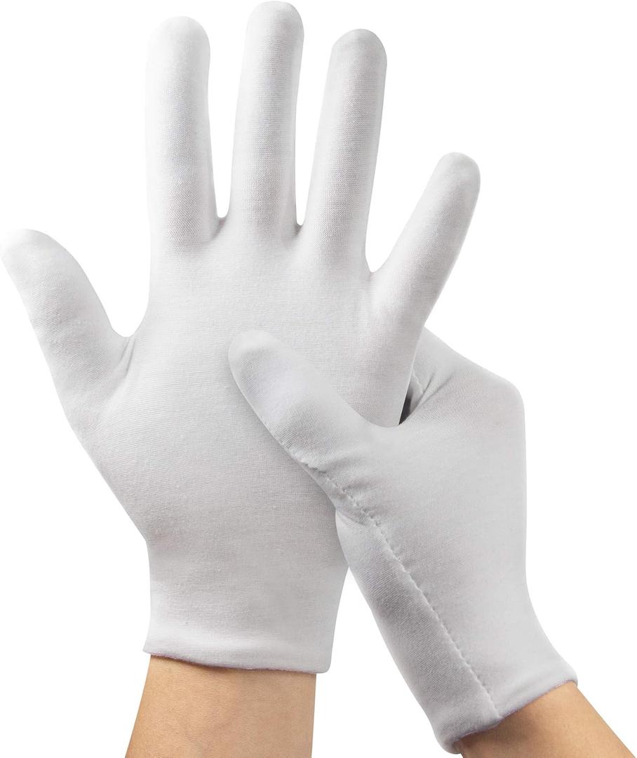 Hmnysol Moisturising Glowes Soft Comfortable Breathable White 3 Pairs