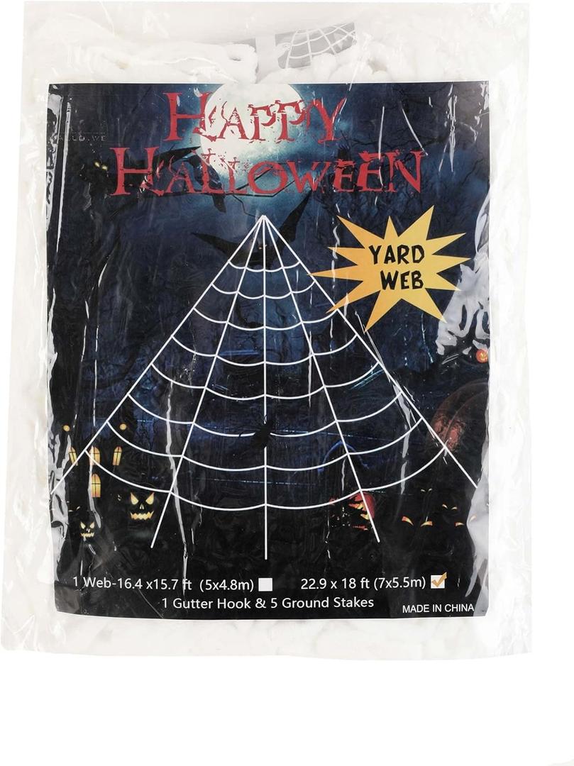 Fun Costumes Spider Web Outdoor Halloween Decoration Standard