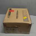 GREENSTELL Small Vanity Stool Chair with Storage and Folding Back, 13" x 13" x 17.7" Faux Fur Soft Ottoman for Teenager, 4 Metal Legs with Anti-Slip Feet, Furry Padded Seat for Makeup, Bedroom, White