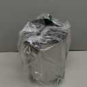 Small Trash Can with Lid Soft Close by Home Basics, Foot Pedal Round Bathroom Garbage Can with Hammered Stainless Steel Finish and Removable Inner Wastebasket