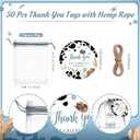 50 Sets Cowboy Baby Shower Favors for Guest A Little Cowboy is on the Way Acrylic Clear Shot Glasses Thank You Cards and Twine Organza Bags for Western Baby Shower Birthday Party Decorations