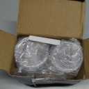 4 Pack Acrylic Qtip Holder Dispenser for Cotton Swabs, Balls, Pads, Floss Picks- Small Clear Plastic Canister Apothecary Jar Set, Bathroom Essentials Accessories Decor, Vanity Makeup Storage Organizer