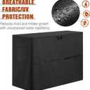 Chest Freezer Cover for Outside - Waterproof Dustproof Deep Refrigerator Covers,Fit for Patio Compact Icebox 7 Cubic Feet (44"L X 26"W X 33"H)