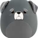 Squishmallows Original 20in Herschel The Black and Grey Senior Dog  Official Jazwares Plush (Jumbo)