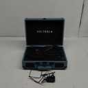 Victrola Journey Bluetooth Portable Suitcase Record Player  with Built-in Speakers, 3 Speed Vinyl Record Player, RCA Out, Headphone Jack, Smoky Blue