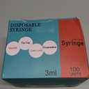 1ml , 100 Pack, 25G 1 inch Syringes with Needle, Needle Luer Lock Syringe, Individually Sealed Package for Scientific Labs, Feeding Small Animals, Dispensing, Applicator, Watering