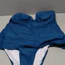 ZAFUL Womens 2025 Tankini Sets Sexy V Neck Swimsuit, Swim Tank Top and Cutout Bikini Briefs Two Piece Bathing Suit (XX-Large, Peacock Blue)