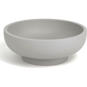 YMXYJM Large Decorative Concrete Bowl, Modern Handicraft Bowls for Home Decor, Decorative Fruit Bowl for Kitchen Counter, Stylish Key Bowl for Entry Table, Gray