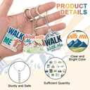 Kigeli 36 Pcs Walk with Me Acrylic Keychain Religious LDS Keychain Mormon Doctrine Keyring Gifts for Encouragement Women Men 2026 Lds Missionary Easter Gifts