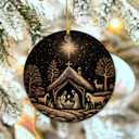 Nativity Christmas Ornaments 2024 | Nativity Mary, Josheph and Baby Jesus Ornaments, Religious Ornament , Nativity Scene Ornament (Scene christmas)