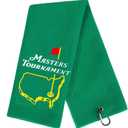 Funny Golf Towel, Masters Tournament, Funny Golf Towel for Golf Bags with Clip, Golf Gift for Men Husband Boyfriend Dad, Birthday, Christmas Gifts for Fan (Green)