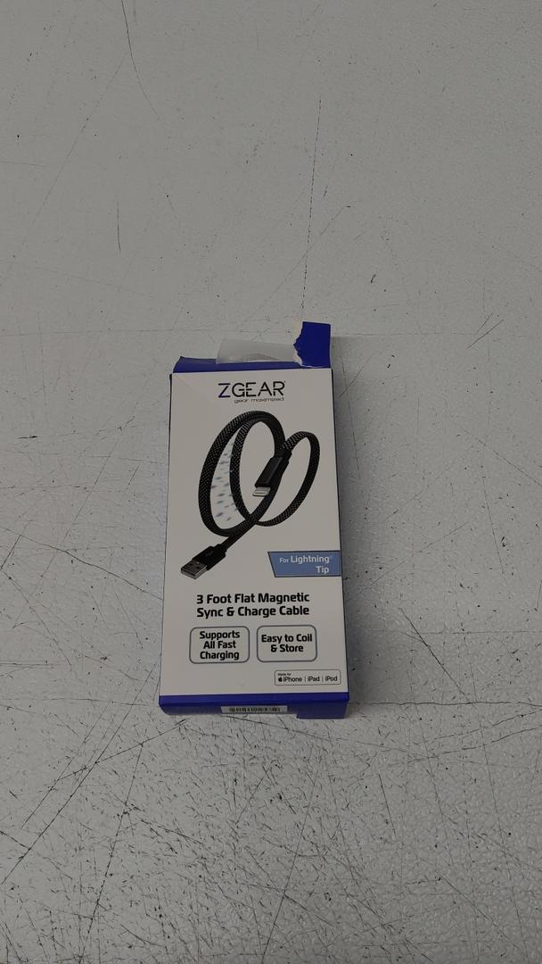  ZGear 3 Foot Flat Magnetic Sync & Charge Cable