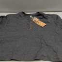 NITAGUT Mens Fashion Casual Front Placket Basic Long/Short Sleeve Henley T-Shirts (X-Large, 0 Darkgray)