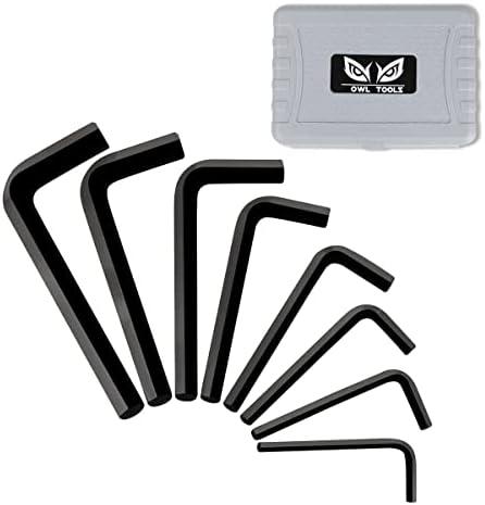 Owl Tools Jumbo Allen Wrench Set (8 Pack - Extra Large Hex Key Set) Sizes 1/4, 5/16, 3/8, 7/16, 1/2, 9/16, 5/8, 3/4