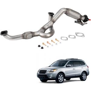 Front Flex Exhaust Pipe for 2007-2009 Hyundai Santa Fe GLS 2.7L HS01F | Stainless Steel Exhaust Flex Pipe Replacement OE#28610-0W350