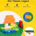 Pokiiulk Classic Baseplates Building Plates-Pack of 10 Large 10" x 10" Building Bricks Compatible with All Major Brands,Perfect STEM Gift for Builders Age 3+,Grey