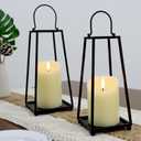 Flameless Candles Battery Operated with Remote Timer, 3D Flame Flickering, Last 500+ Hours Battery Candles, Ivory Real Wax LED Pillar Candle for Wedding Home Christmas Decorations, Set of 3