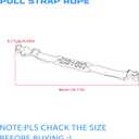 PRO CAKEN Rear Adjustable Rescue Strap Pull Strap Rope for KX KXF KLX RMZ DRZ Dirtbikes Motocross Universal, Blue