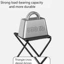 Outdoor Folding Stool Lightweight Foldable Chairs for Outside Waterproof Camping Stool Portable Seating Durable Comfortable Breathable Easy to Carry Perfect for Queuing Hiking and Picnics