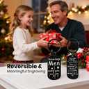 9 x Valentines Day Gifts for Him, Drive Safe Keychain, Christmas Gifts for Men Keychain, Father's Day Gifts for Husband from Wife, Birthday Anniversary Retirement Valentines Day Presents for Him Husband