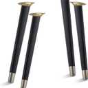 TEMI 16" Wood Table Legs  Premium Set of 4 Wooden Furniture Legs for Desk, Coffee Table, Bench, Chair, Dresser, Bed, and Cabinet  Strong, Durable and Easy to Install