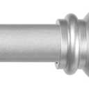 Kenney Chelsea Ball End Window Curtain Rod, Adjustable Curtain Rod for Windows 28 to 48 Inches, Extendable Curtain Rod Set, Brushed Nickel (28-48")
