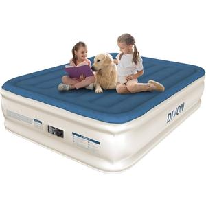 DIVON Air Mattress Full with Built in Pump,18’’Thicken Inflatable Mattress in 3 Mins,Foldable Blow Up Mattress,Portable Full Size Air Mattress for Camping,Travel&Floor,Air Bed for Adults,660lbs