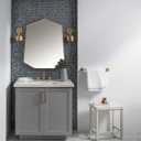 Elements of Design Kingston Brass LB18127 Fauceture Courtyard Undermount Bathroom Sink with Overflow, 18.25 x 11.94 x 6.88, White