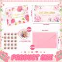 Crtiin 240 Set Mother's Day Religious Cards Bulk 2026 Christian Gold Foil Greeting Cards 5.9 x 3.9 Inches with Pink Envelopes Stickers 6 Designs Assortment for Mother's Day Church Thank You Card