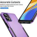 for Motorola Moto G 5G 2024 Case with Screen Protector, Moto G 5G 2024 Phone case,Slim Fit Military Grade Heavy Duty Rugged Protective Bumper Cover for Motorola G 5G 2024 (Purple)