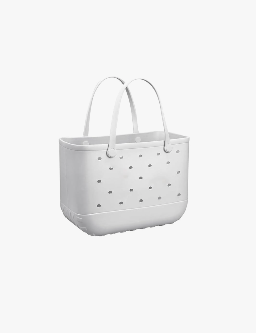 EVA Beach Tote Bag - Waterproof Washable Tip Proof Durable Open Tote Bag for the Beach Boat Pool Sports