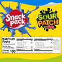 Snack Pack SOUR PATCH KIDS BLUE RASBERRY Flavored Juicy Gels Cups, 3.25 oz., 6-Count (Pack of 8)