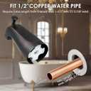 Enhon Slip on Tub Spout with Diverter, Compatible with American Standard 8888026.002 Tub Spout, Bathroom Bathtub Faucet, Fits 1/2 Copper Water Tube(5/8 Dia), 5/32 Hex Wrench(Oil Rubbed Bronze,1)