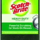 Scotch-Brite Heavy Duty Large Scour Pads, Scouring Pads for Kitchen and Dish Cleaning, 8 Pads