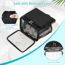 Mesh Shower Caddy Portable, Toiletry Bags for Travel, Hanging Shower Organizer Tote Bag for College Dorm Students Girls Boys, Dry and Wet Separation with Metal Hook