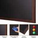 Comix Magnetic Chalkboard, 24 x 36 Inches Wooden-Framed Blackboard, Hanging Chalk Board for School Office Home and Restaurant Menu