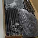 Portable Closet,Wardrobe,Heavy Duty Clothes Rack with Cover,Japanese Style Garment rack Clothing rack with 3 Drawers,1 Hanging Rods and 2 Storage Shelves,43.3" L x 17.7" W x 65.1" H,Black