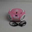KLIM Candy Kids CD Player for Children - FM Radio - Includes Batteries - Pink - Boombox Portable - CD Player Children - with Speakers, Toddlers (Pink)