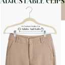 Cozymood Velvet Skirt Hangers 36 Packs Ultra Thin Hangers with Clips Non Slip Velvet Pant Hanger Space Saving Clothes Hanger with Clips for Pants, Skirts, Jeans, Shorts (Beige)