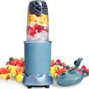 COOK WITH COLOR Personal Power Blender 600W, 24oz Capacity, BPA-Free Jar, Ice-Crushing Blades, Ideal for Smoothies & More, Anti-Slip Feet, Easy to Clean, Slate Blue