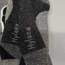 Hylaea Merino Wool Ski Socks, Cold Weather Socks for Snowboarding, Snow, Winter, Thermal Knee-high Warm Socks, Hunting (Medium, Black Dark Grey Grey (3 Pairs))