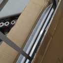 NeatiEase 2 Pack Shed Window, 24" x 36" Flush Mount Window with Tempered Glass and Fiberglass Screen for Shed, Chicken Coop, Playhouse, Household, Garage (White)