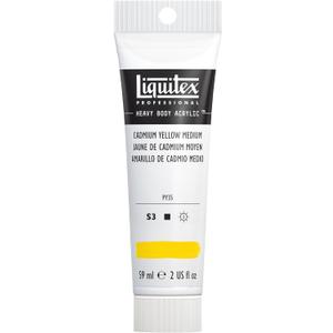 Liquitex Professional Heavy Body Acrylic Paint, 2-oz (59ml) Tube, Cadmium Yellow Medium