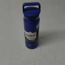 Manna Push Stainless Steel Bottle with Push-open Locking Lid and Sipping Spout - 32 Oz - Sapphire Powder Coat, Colour Name: Sapphire