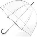 totes Adult Clear Bubble Umbrella with Dome Canopy and Lightweight Wind and Rain Protection (Adults - 51" Canopy, Clear - 6pk)