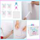 AmazingSpark 28in Jumbo Gender Reveal Gift Box Kit with Oversized Box Giant Pull Bows Boy or Girl Stickers for Gender Reveal Baby Shower Birthday Party Decor, 1 count