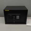 1.2 Cuft Small Home Safes Water and Fireproof, Fire proof Safes for Home Use, Anti-Theft Security Safe Box With Digital Keypad & Removable Shelf and Led Light, Money Safes for Documents Valuables