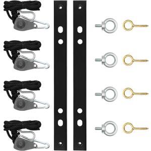 Heavy-Duty Hanging Kit Easily Raises And Lowers Dehumidifier, Helps Reduce Dehumidifier Noise And Vibration, Hanging Kit Improves Space Utilization, For Crawl Space, Basement, 300 Lb. Weight Capacity