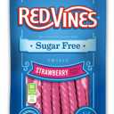 Red Vines Sugar Free Licorice, Strawberry Flavor, Soft & Chewy Candy Twists, 5oz Bags (12 Pack) (EXP 10/31/27)